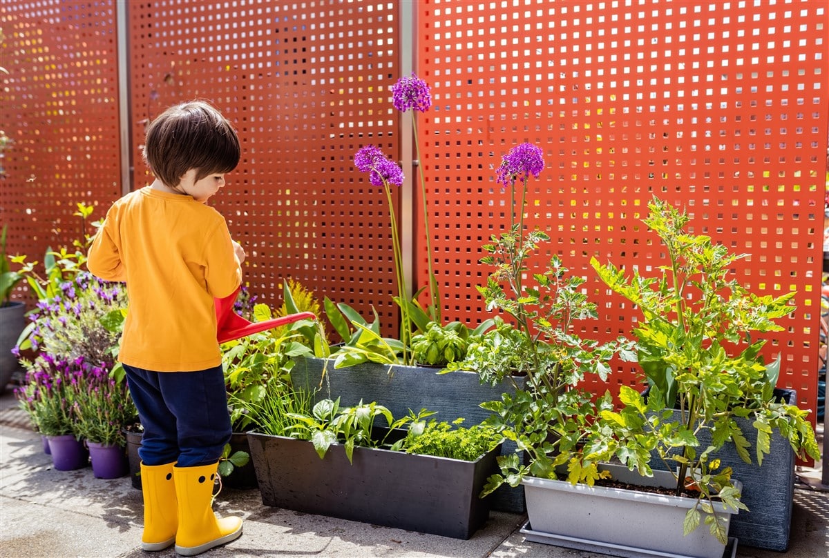 une terrasse de jardin parfaite