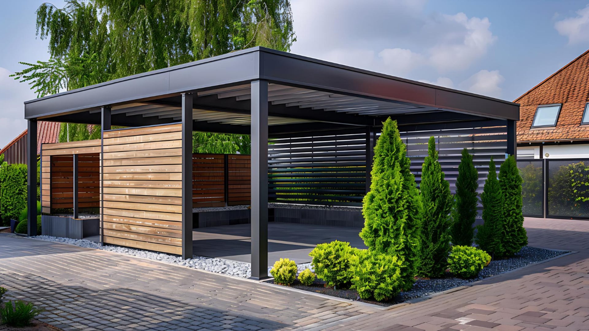 carport en bois