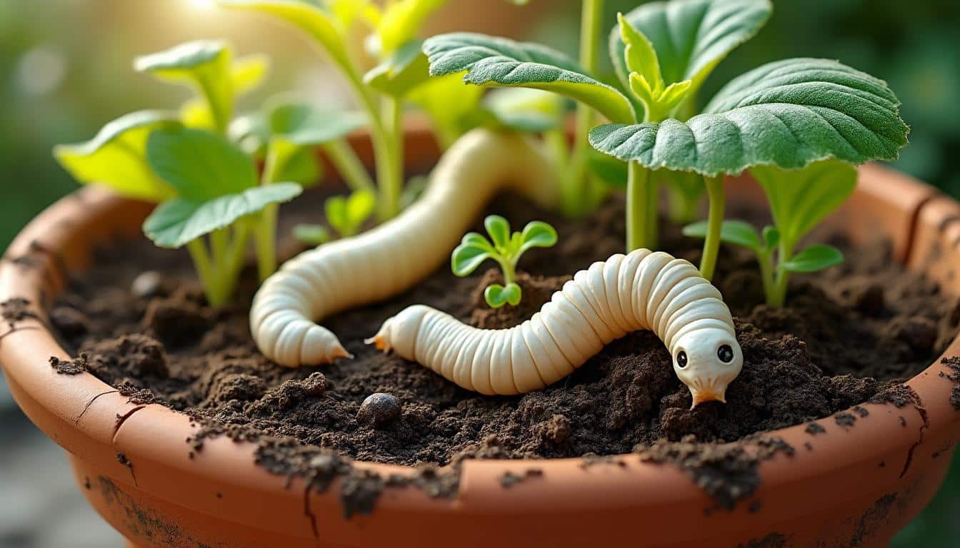 découvrez les impacts des gros vers blancs dans les pots de fleurs sur la santé de vos plantes : symptômes, risques et conseils pour protéger efficacement votre jardin intérieur.