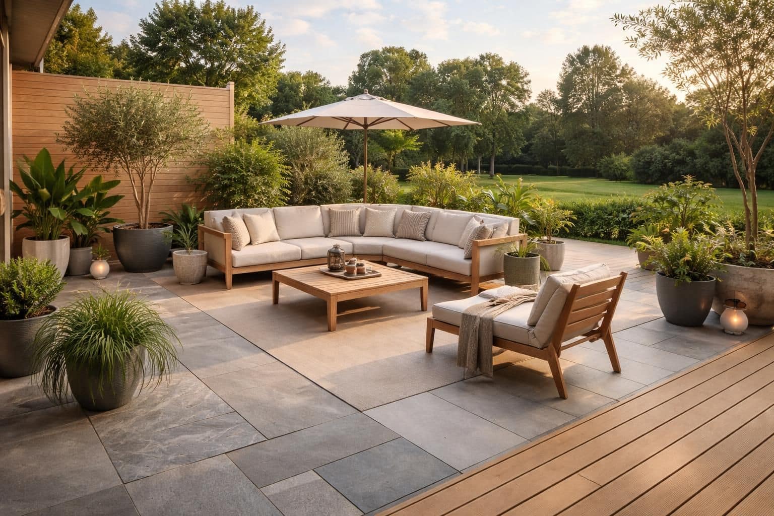 découvrez comment aménager votre terrasse en choisissant les meilleurs matériaux et en optimisant l'agencement pour créer un espace extérieur agréable et fonctionnel.