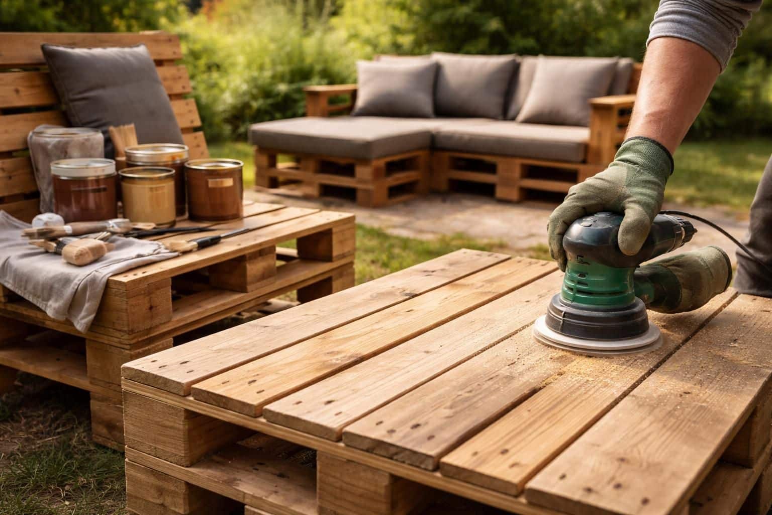 découvrez comment entretenir votre mobilier de jardin en bois de palette grâce à nos conseils de ponçage, application de lasure et entretien pour un extérieur durable et esthétique.