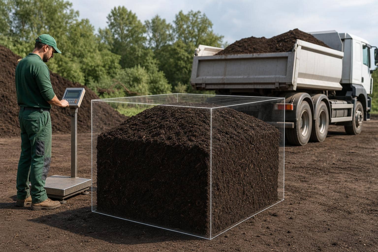 découvrez comment estimer le poids d'1m³ de terreau pour sélectionner le transport adapté à vos besoins de jardinage et éviter les surcoûts.