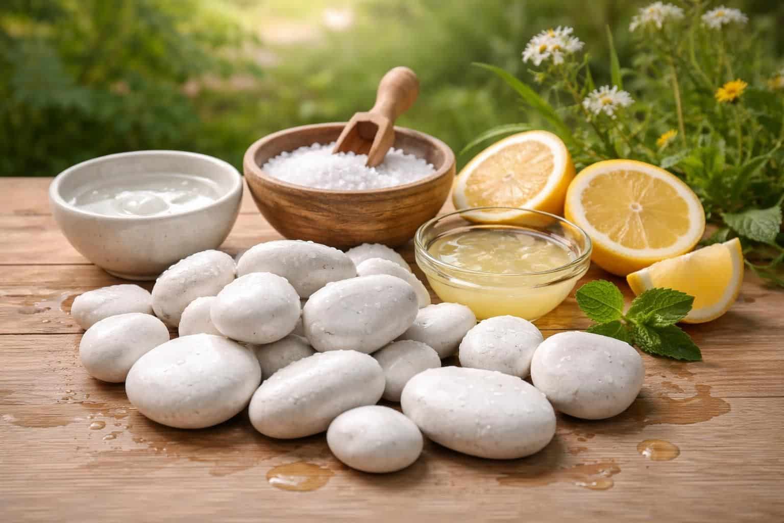 apprenez des méthodes naturelles efficaces pour blanchir vos cailloux blancs et leur redonner tout leur éclat facilement et sans produits chimiques.