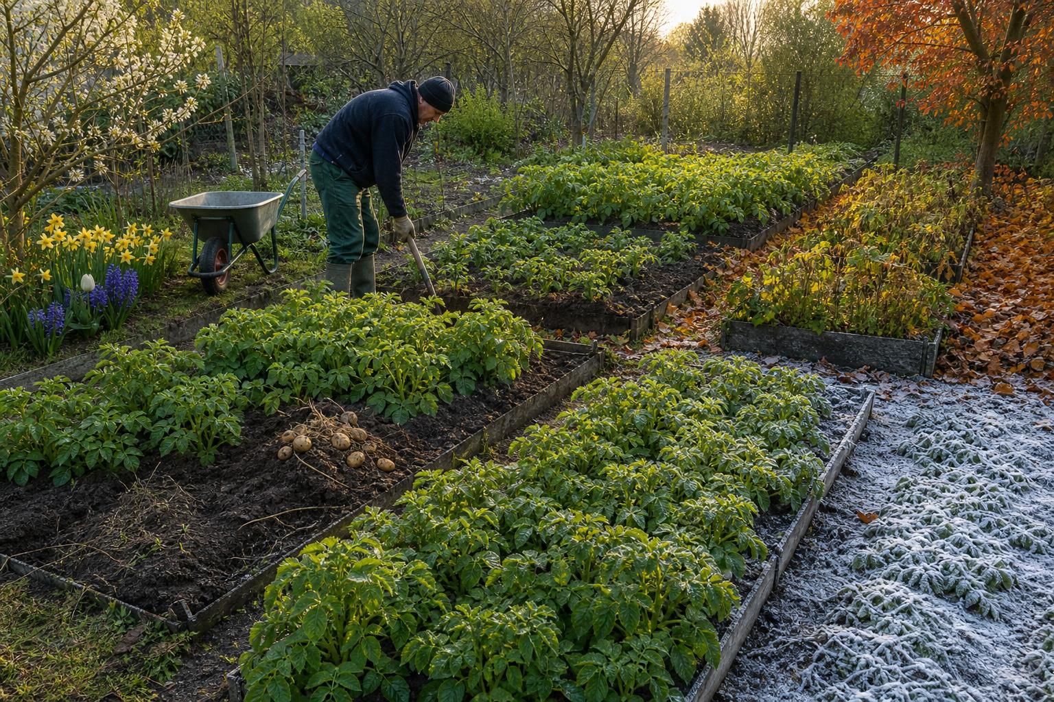 apprenez comment cultiver des pommes de terre avec succès toute l'année dans votre jardin, en découvrant les meilleures techniques et périodes de plantation.