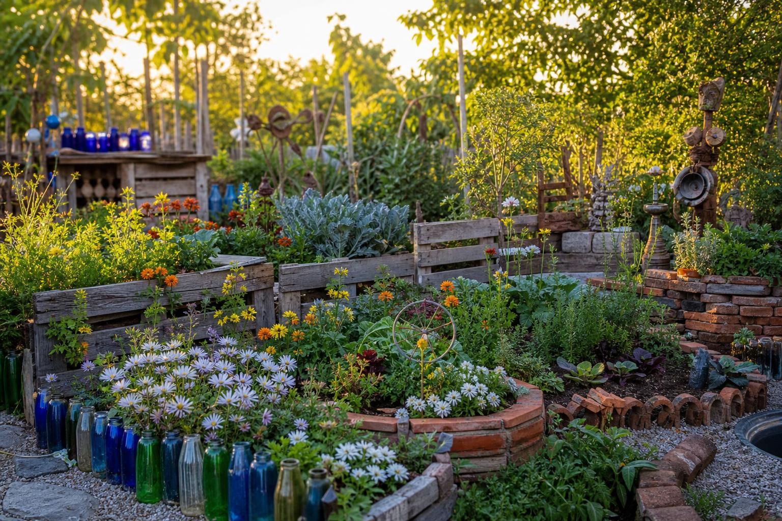 découvrez comment créer un jardin original avec des bordures récup pour une décoration de jardin unique et écologique. idées diy simples et créatives pour sublimer votre espace extérieur.