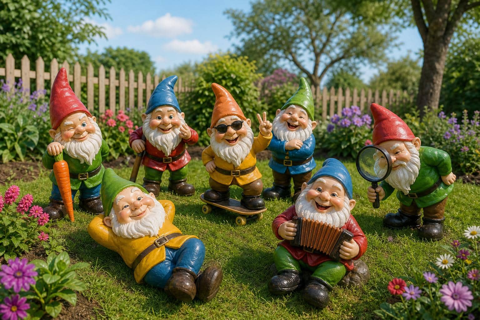 découvrez les nains de jardin rigolos, des personnages colorés et amusants qui apportent joie et bonne humeur à votre espace extérieur.