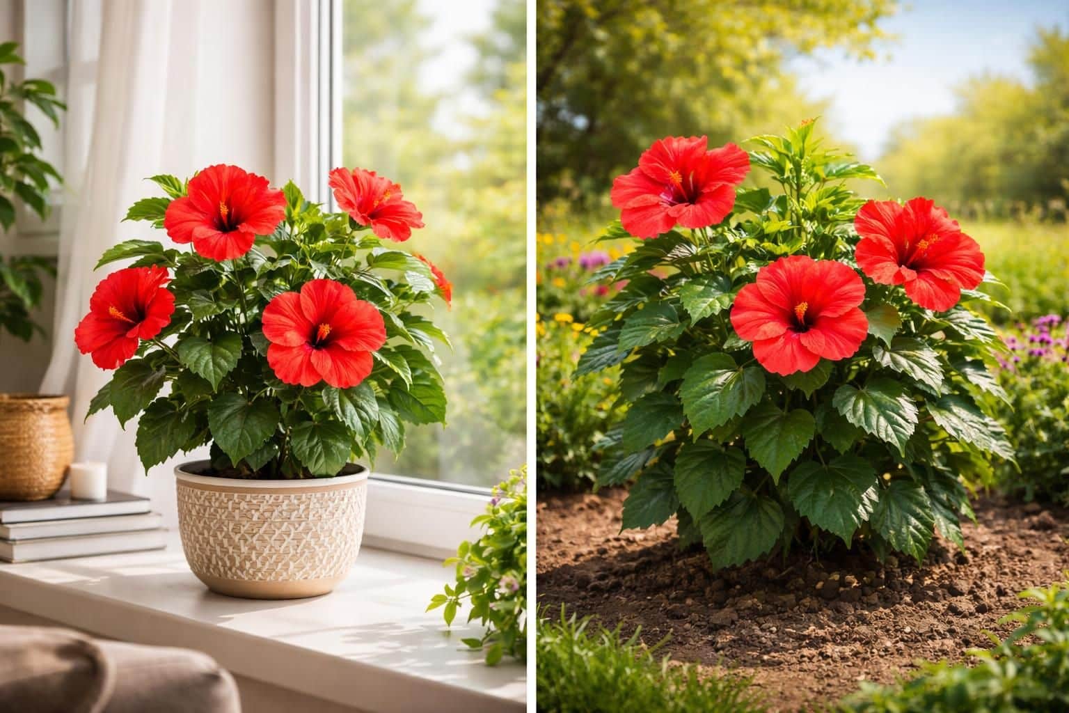 apprenez à distinguer facilement un hibiscus d'intérieur d'un hibiscus d'extérieur grâce à nos conseils pratiques et astuces de jardinage.