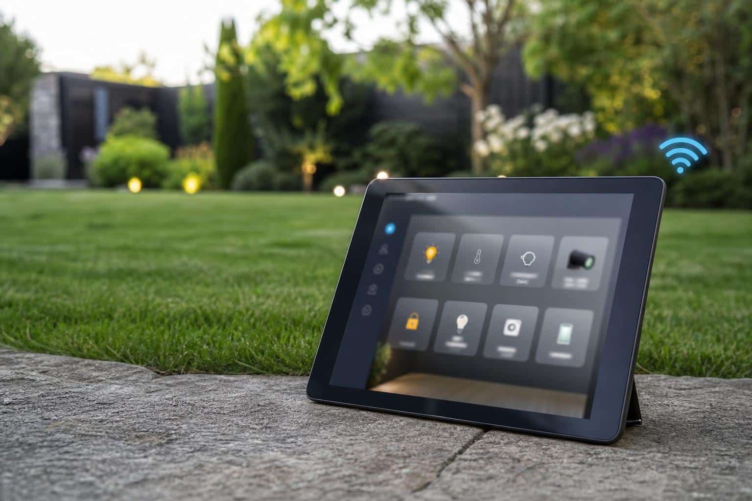 découvrez une tablette tactile conçue pour la domotique avec un wi-fi puissant et stable même au fond du terrain, pour un contrôle sans interruption de votre maison connectée.