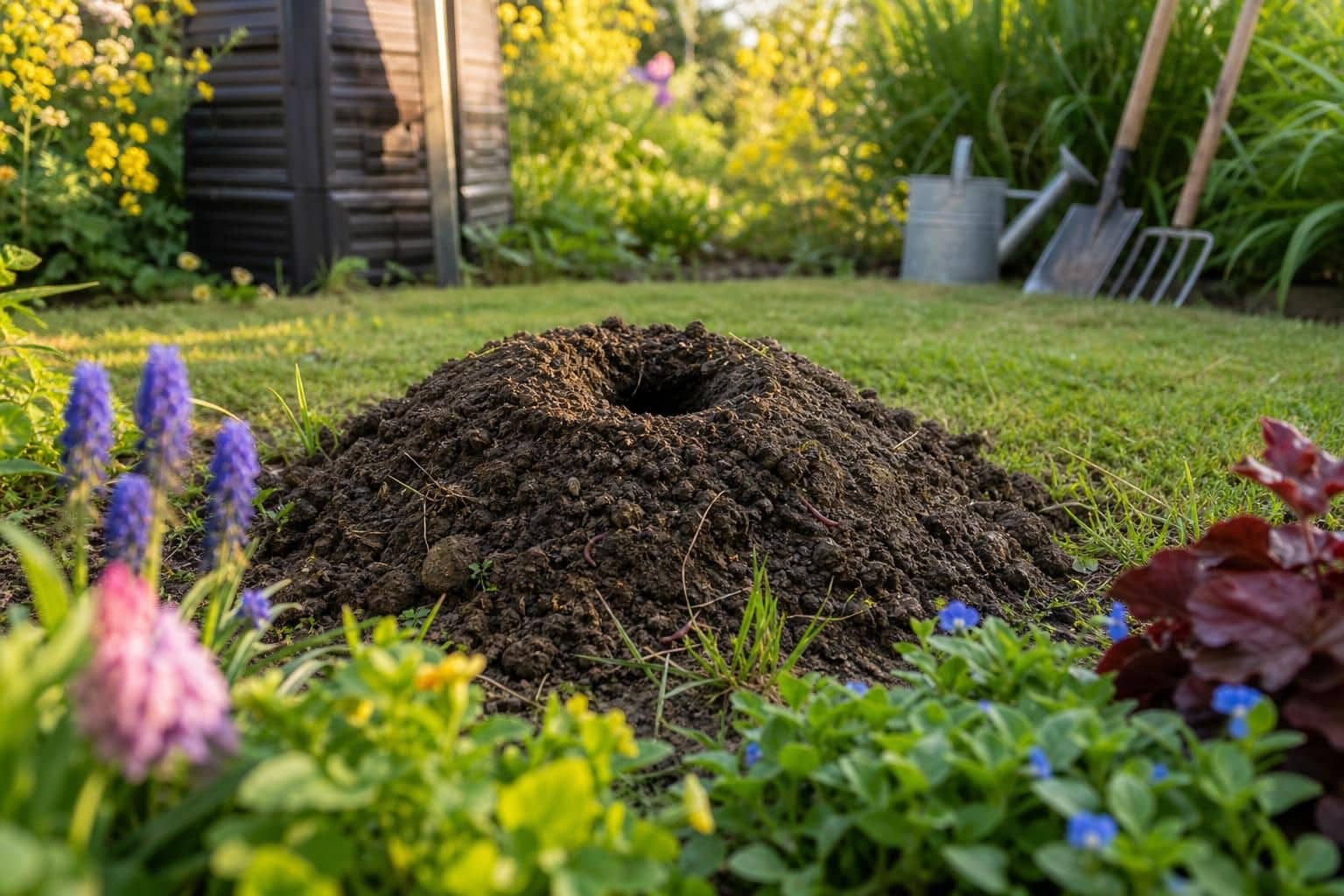 découvrez comment reconnaître un petit monticule de terre avec un trou dans votre jardin et comprenez pourquoi cette observation est essentielle pour l'entretien de votre espace extérieur.