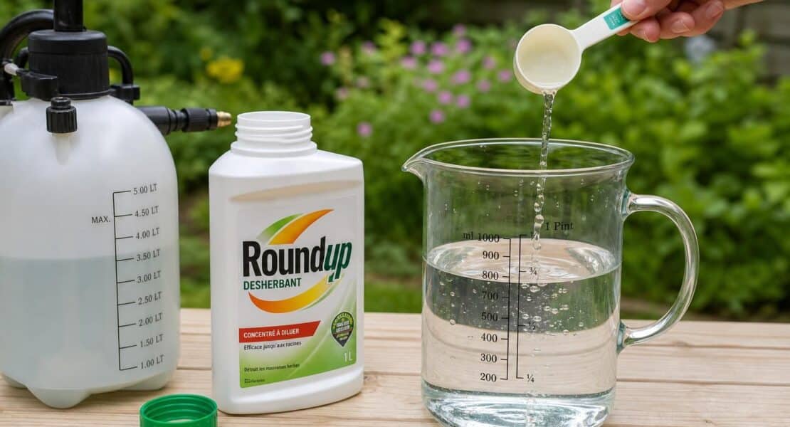 apprenez à doser précisément 1 litre de roundup pour un traitement efficace et sécuritaire de vos jardins et espaces verts.