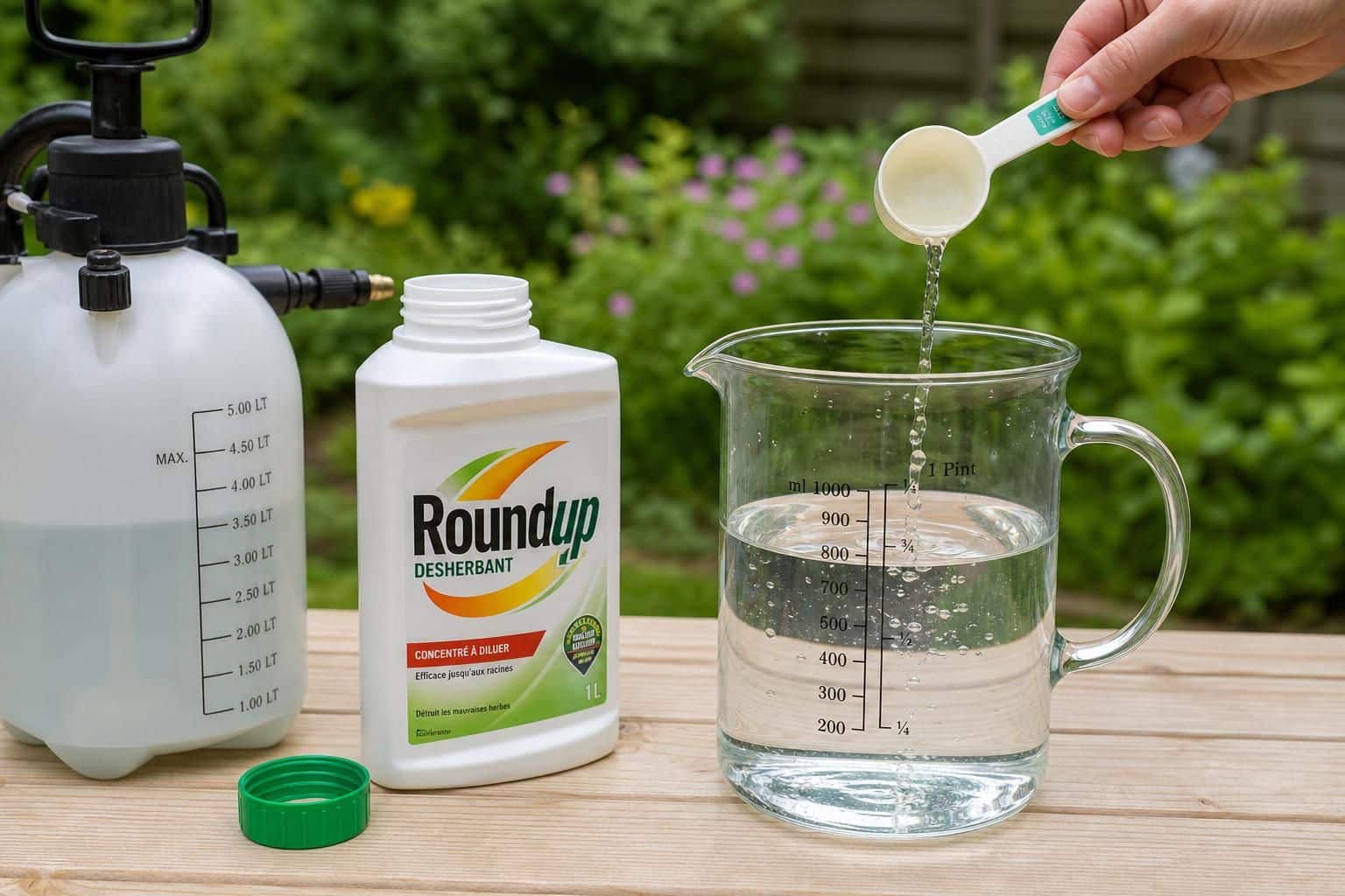 apprenez à doser précisément 1 litre de roundup pour un traitement efficace et sécuritaire de vos jardins et espaces verts.