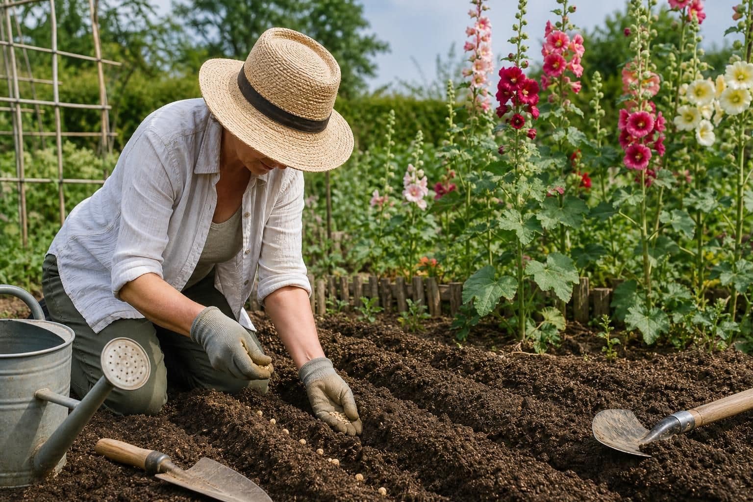 découvrez les conseils essentiels pour savoir quand semer des roses trémières dans votre potager et embellir votre jardin avec ces fleurs élégantes.