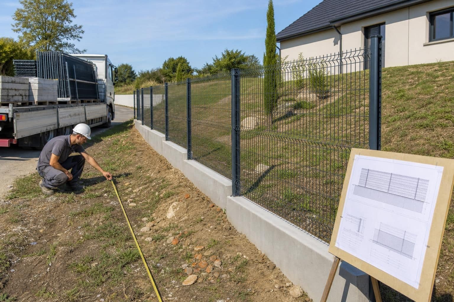 découvrez les principaux facteurs qui influencent le prix de la pose d'une clôture rigide avec soubassement en béton et comment optimiser votre budget pour ce type de travaux.