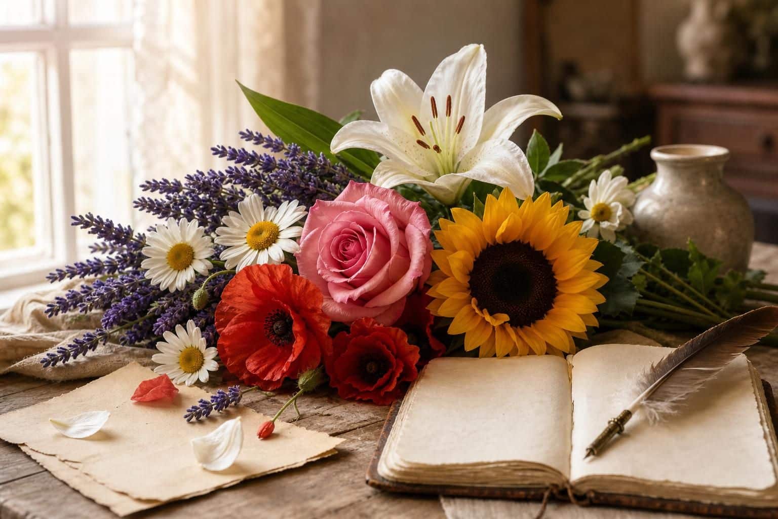 découvrez les noms des fleurs en français et apprenez à les intégrer harmonieusement dans vos poèmes et écrits pour enrichir votre langage et vos créations littéraires.