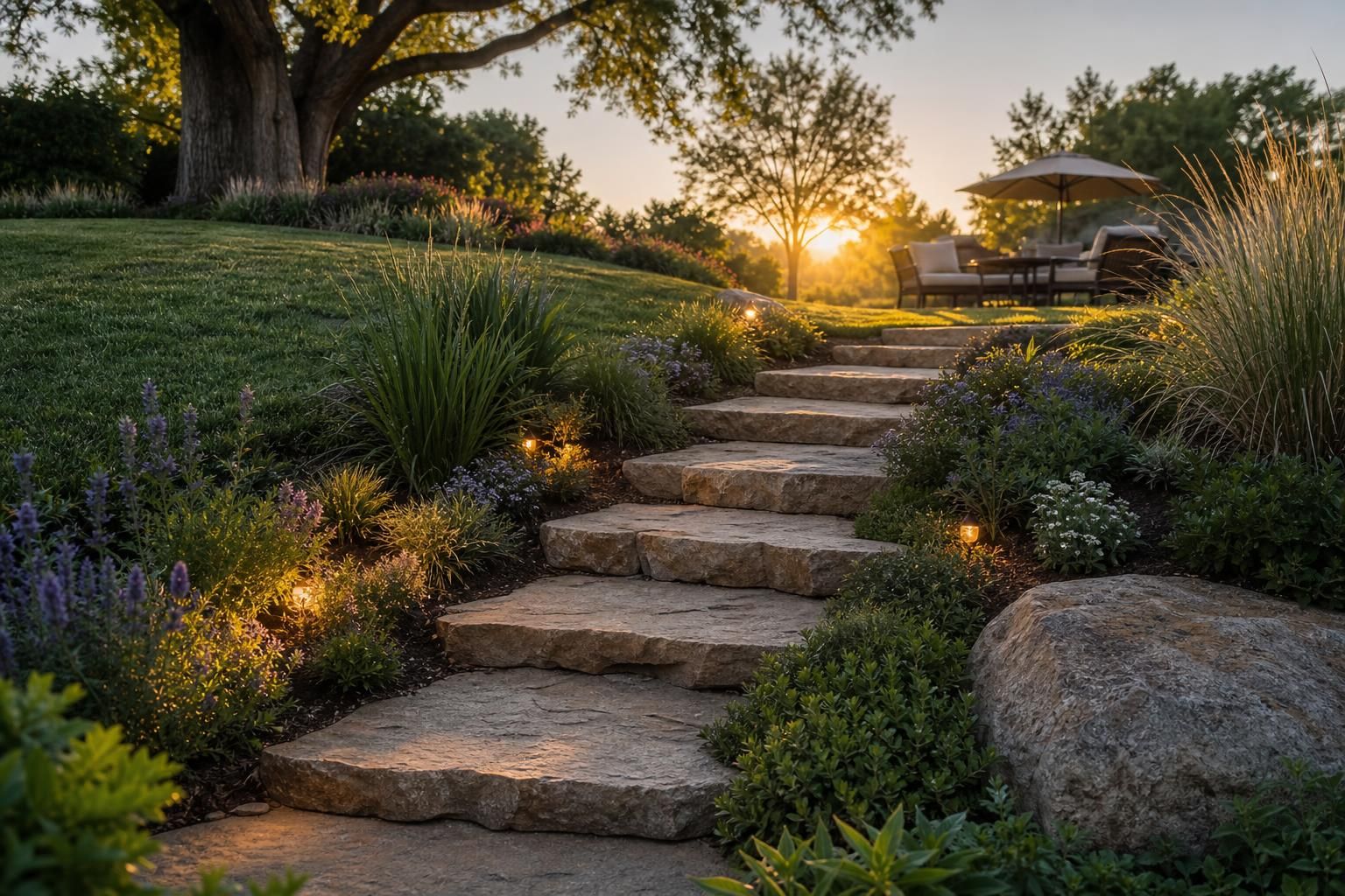découvrez comment un escalier intégré dans le talus de votre jardin peut métamorphoser votre espace extérieur, en alliant praticité et esthétique pour un paysage unique et harmonieux.