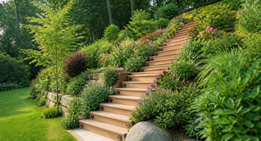 découvrez comment un escalier dans un talus pentu peut métamorphoser votre jardin en alliant praticité et esthétisme, tout en facilitant l'accès et en valorisant votre espace extérieur.