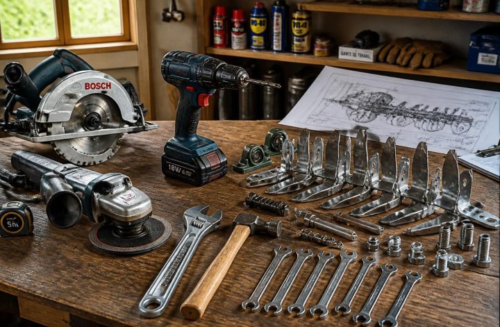 découvrez les outils essentiels pour fabriquer facilement un scarificateur adapté à votre tracteur tondeuse et améliorez l'entretien de votre pelouse.